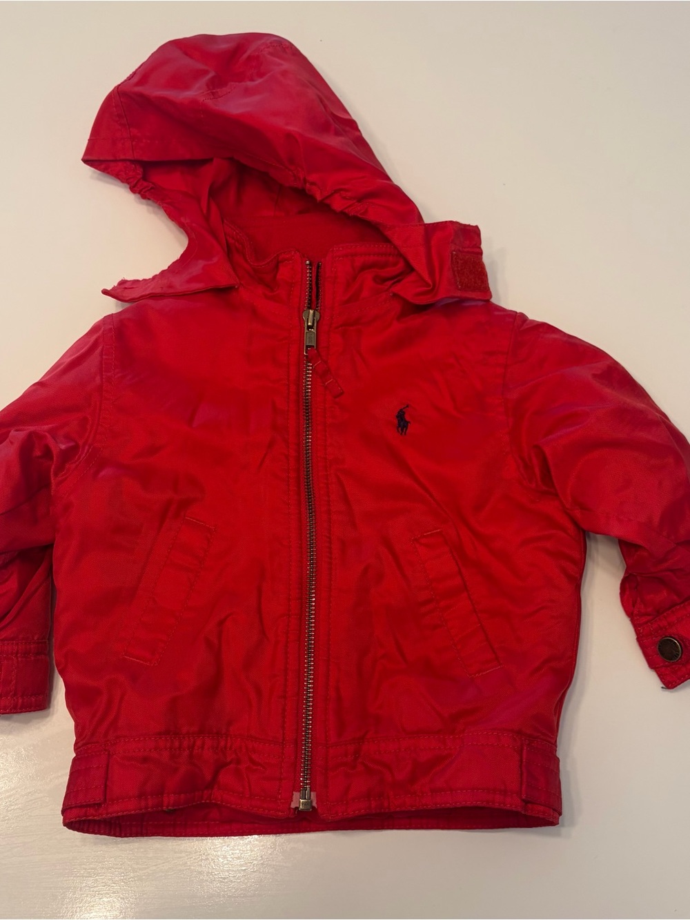 Ralph Lauren Bright Red Hooded Kids Jacket